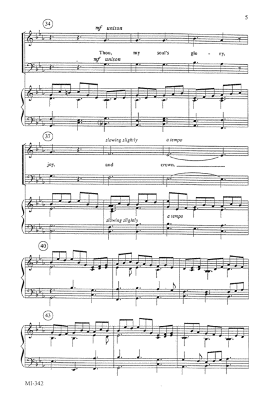 Fairest Lord Jesus (Digital Download) 4-Part scores gallery preview page 5
