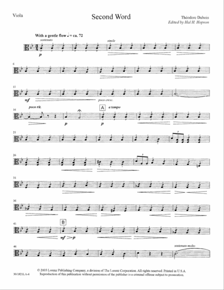 The Seven Last Words of Christ - Viola Choir scores gallery preview page 6