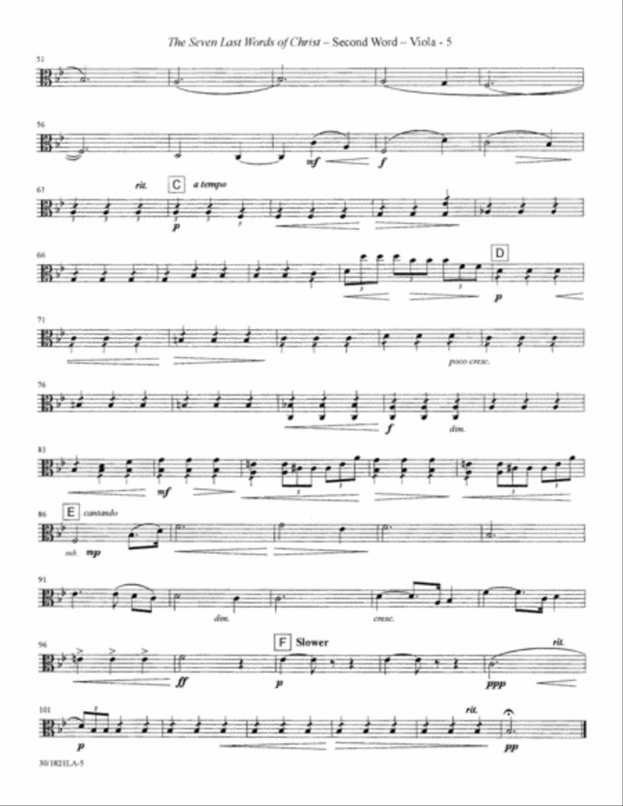 The Seven Last Words of Christ - Viola Choir scores gallery preview page 7