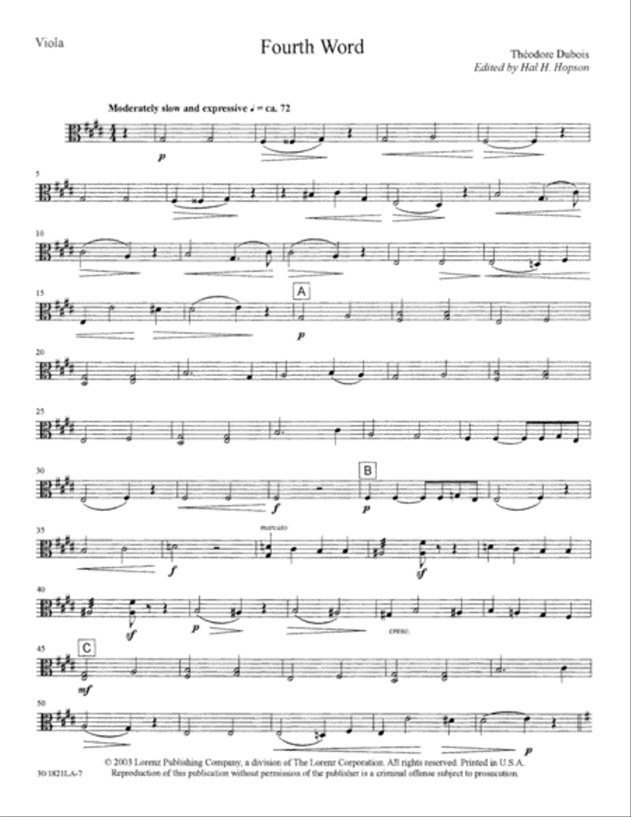 The Seven Last Words of Christ - Viola Choir scores gallery preview page 10