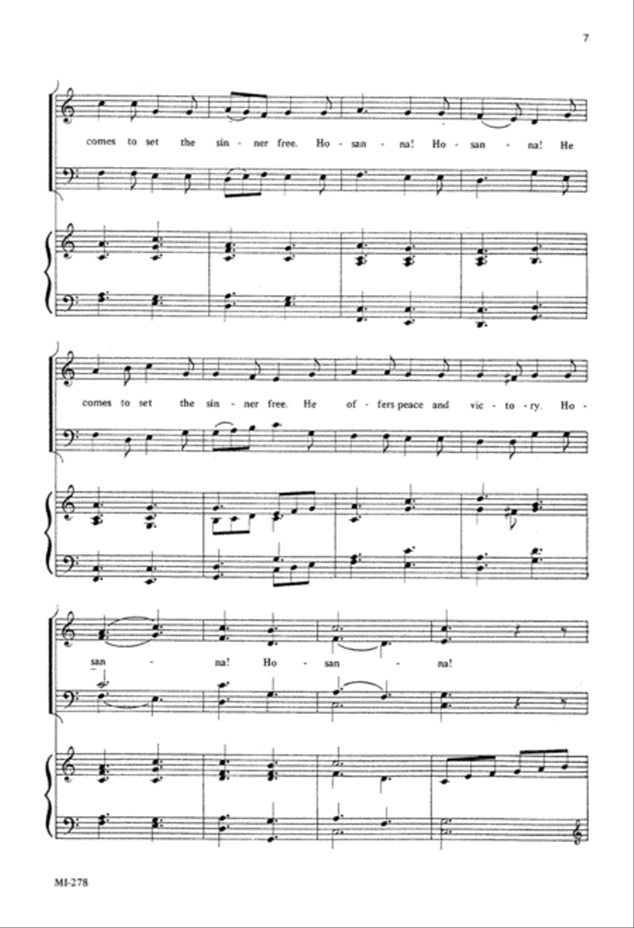 Sing, Jerusalem, Sing! (Digital Download) 4-Part scores gallery preview page 7