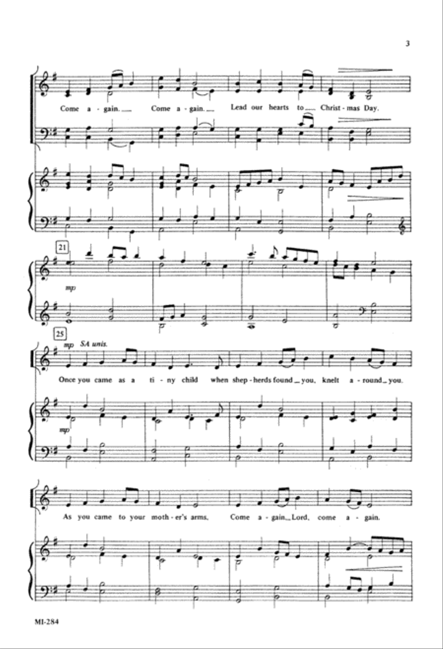 Advent Carol Advent Carol 4-Part scores gallery preview page 3