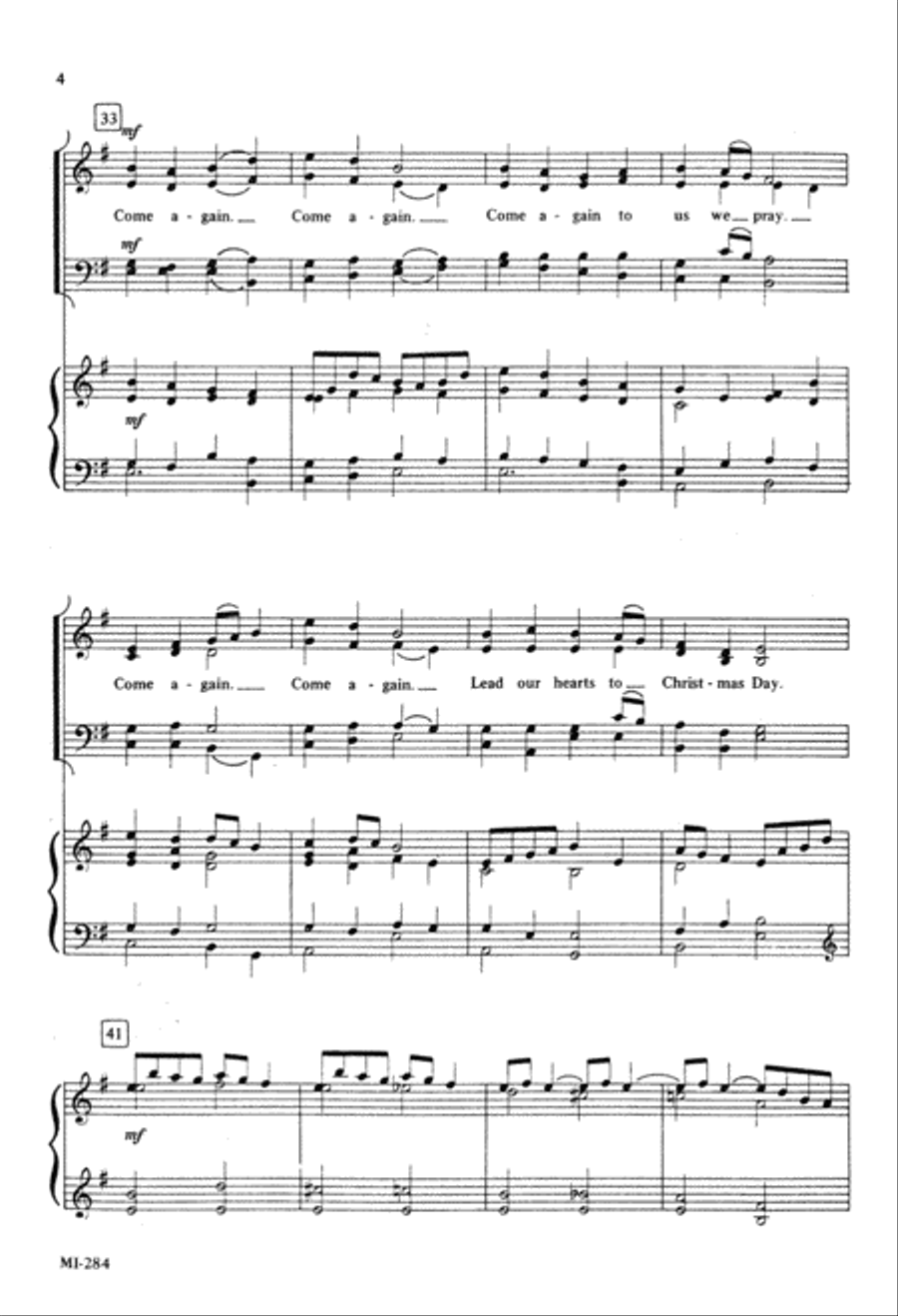 Advent Carol Advent Carol 4-Part scores gallery preview page 4