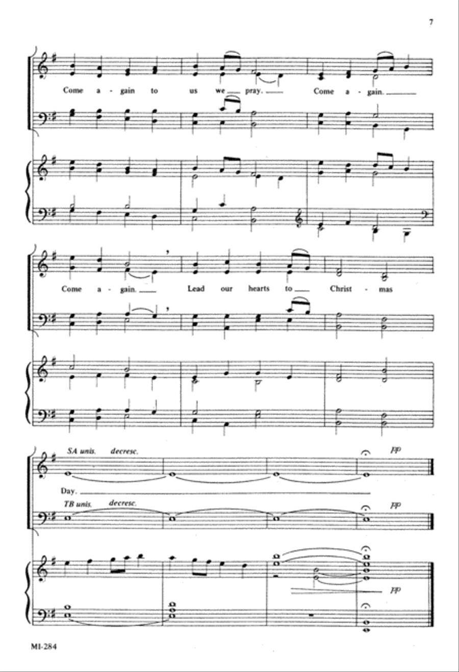 Advent Carol Advent Carol 4-Part scores gallery preview page 7