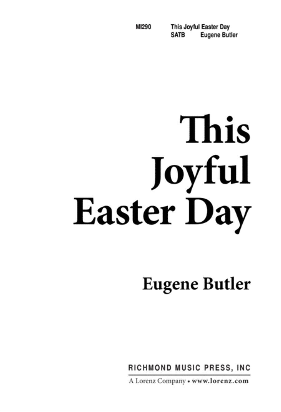 This Joyful Easter Day (Digital Download) 4-Part scores gallery preview page 1