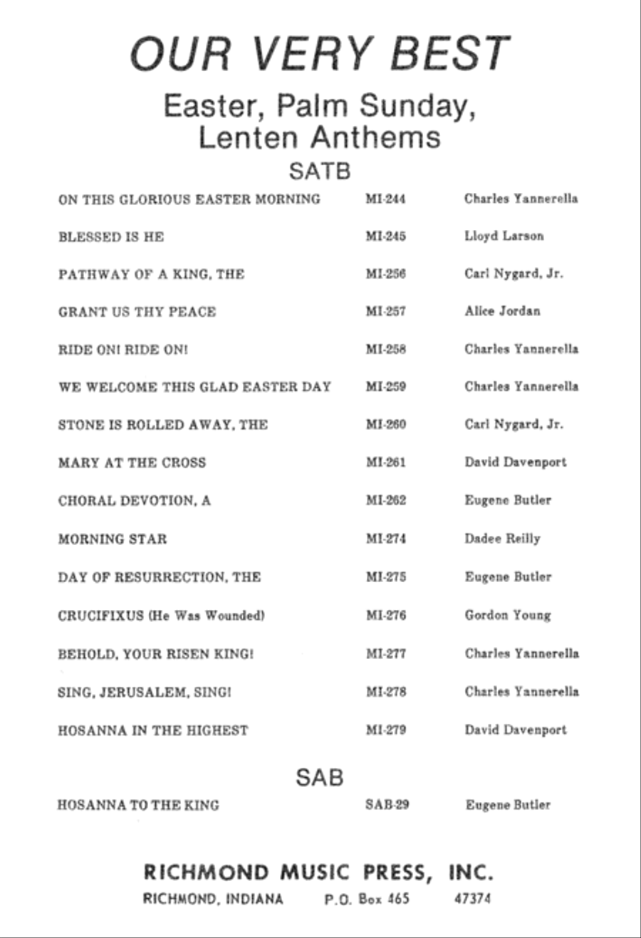 Let the Bells of Easter Ring (Digital Download) 4-Part scores gallery preview page 12