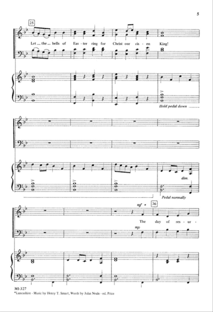 Let the Bells of Easter Ring (Digital Download) 4-Part scores gallery preview page 5