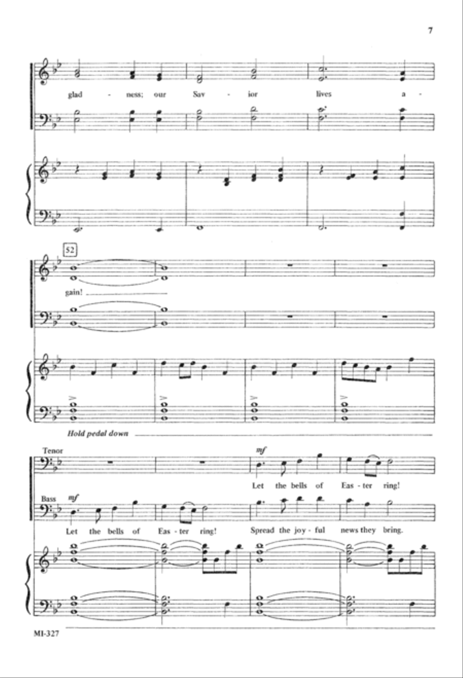 Let the Bells of Easter Ring (Digital Download) 4-Part scores gallery preview page 7