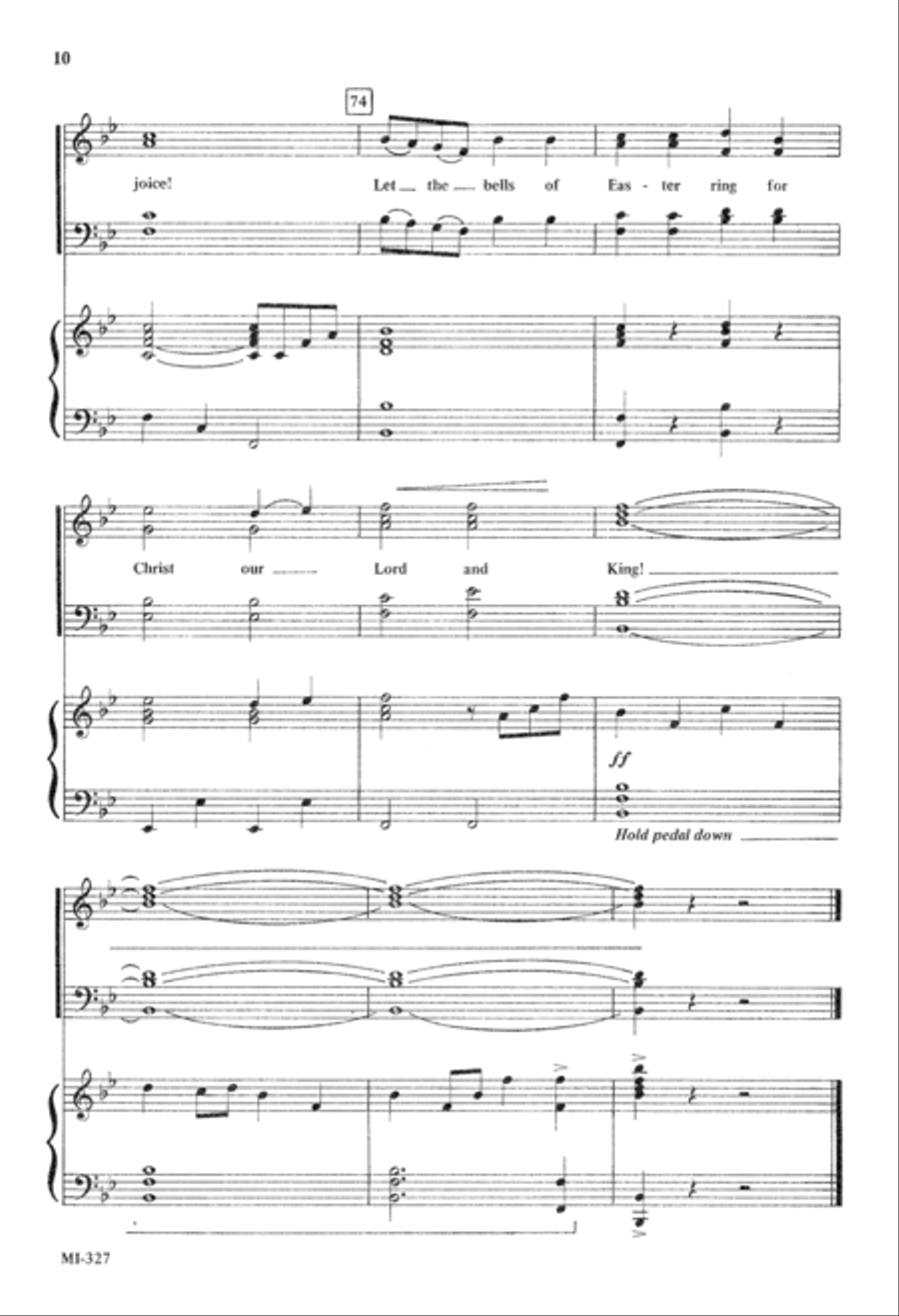 Let the Bells of Easter Ring (Digital Download) 4-Part scores gallery preview page 10