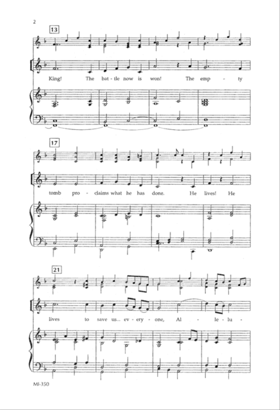 Christ Now is King (Digital Download) 4-Part scores gallery preview page 2