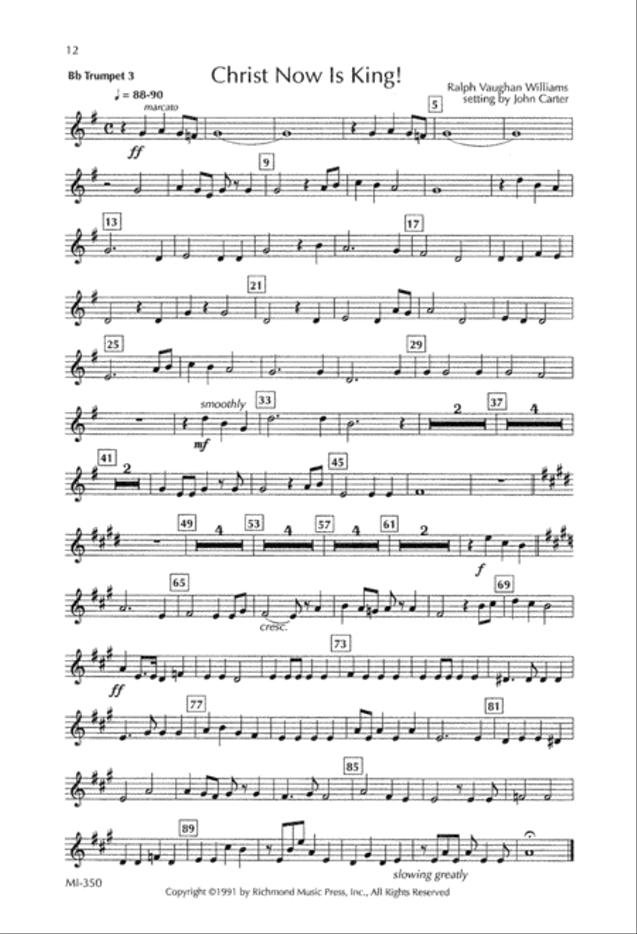 Christ Now is King (Digital Download) 4-Part scores gallery preview page 12