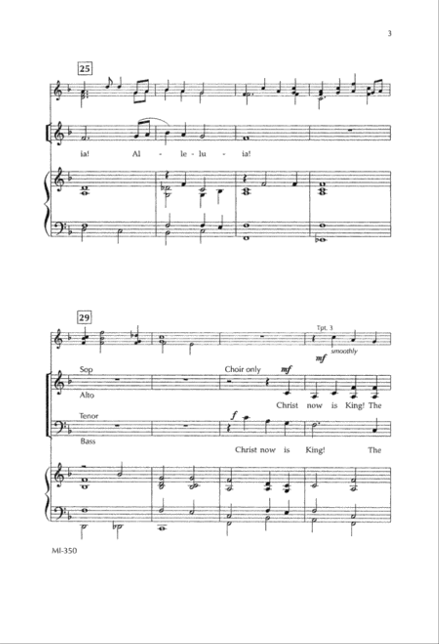 Christ Now is King (Digital Download) 4-Part scores gallery preview page 3