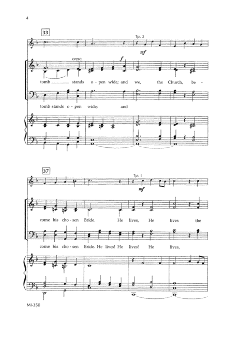 Christ Now is King (Digital Download) 4-Part scores gallery preview page 4