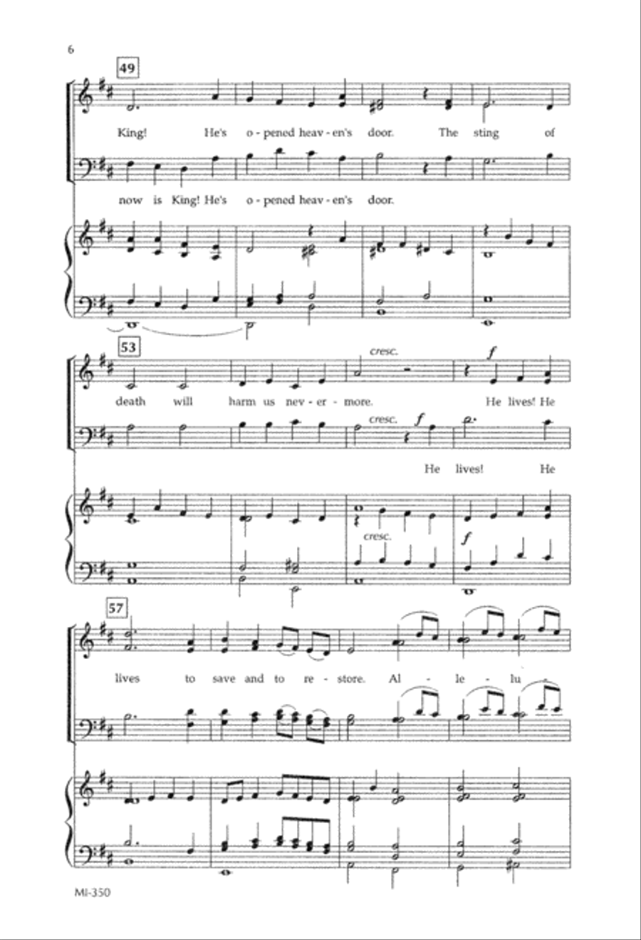 Christ Now is King (Digital Download) 4-Part scores gallery preview page 6