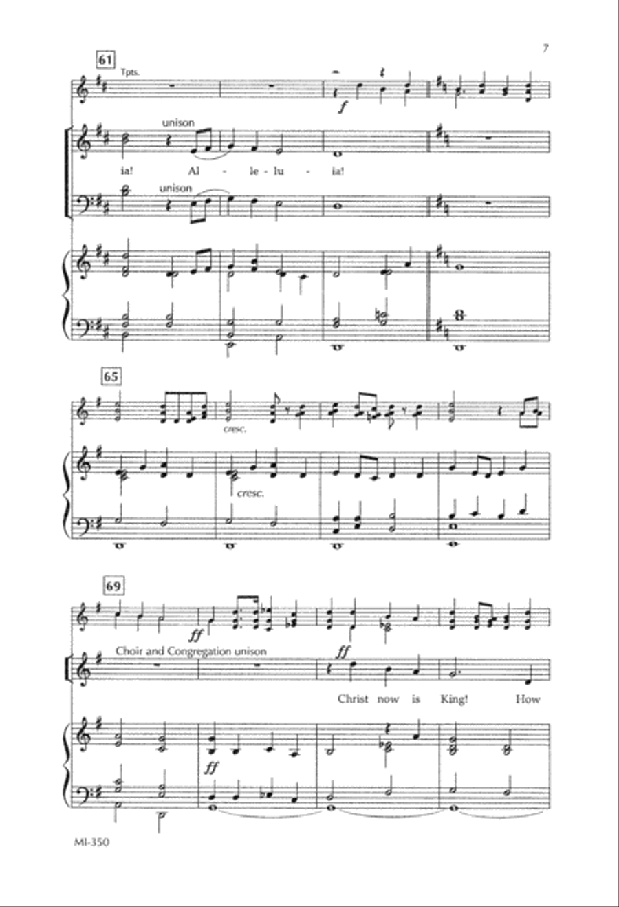 Christ Now is King (Digital Download) 4-Part scores gallery preview page 7