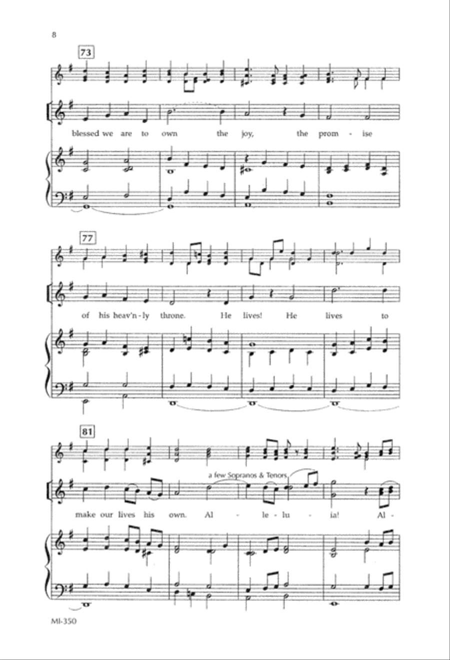 Christ Now is King (Digital Download) 4-Part scores gallery preview page 8