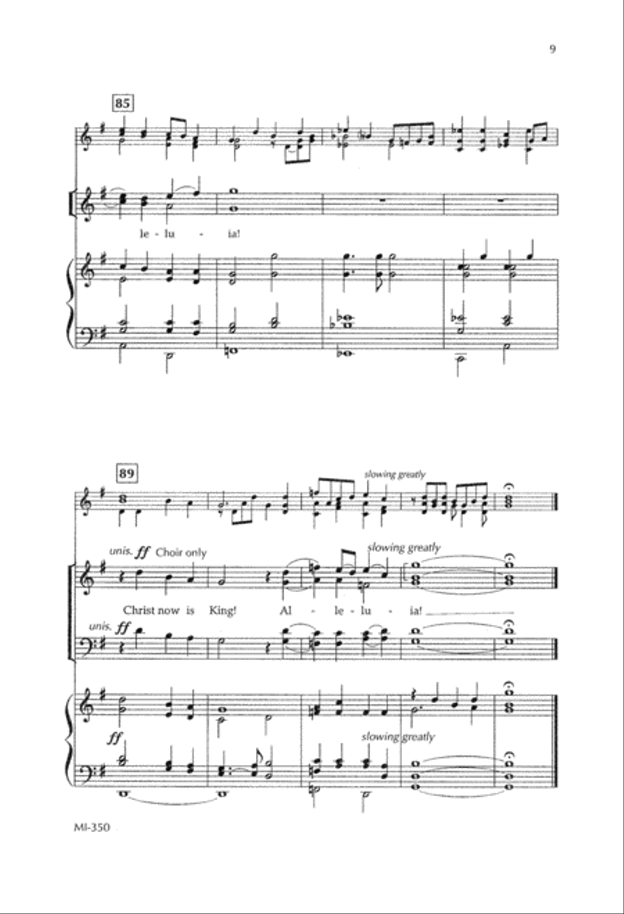 Christ Now is King (Digital Download) 4-Part scores gallery preview page 9