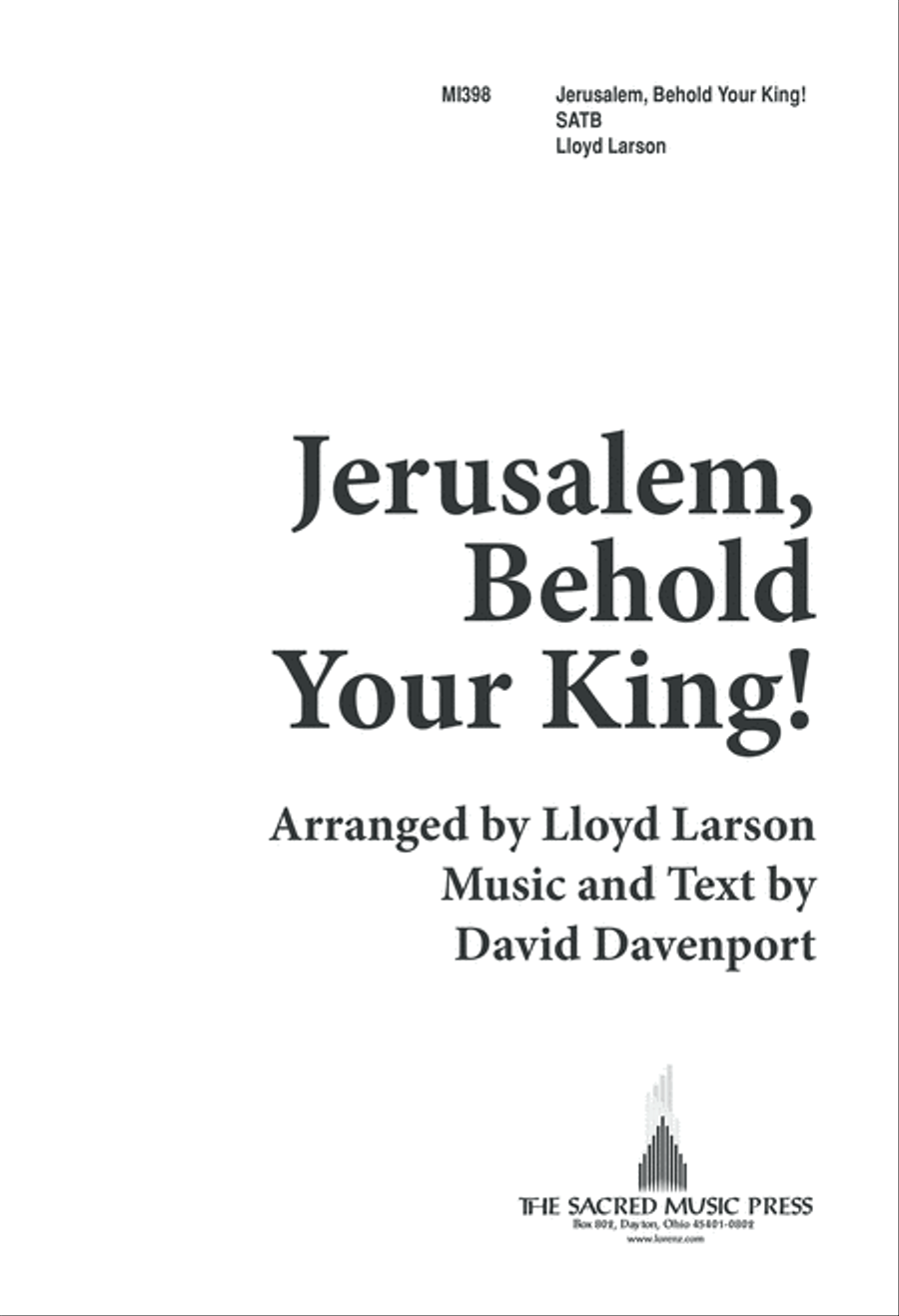 Jerusalem Behold Your King (Digital Download) 4-Part scores gallery preview page 1