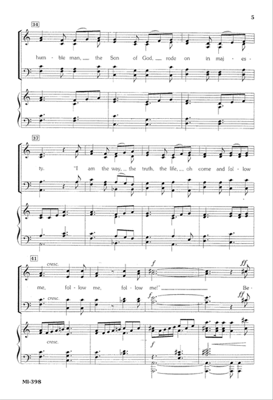 Jerusalem Behold Your King (Digital Download) 4-Part scores gallery preview page 5