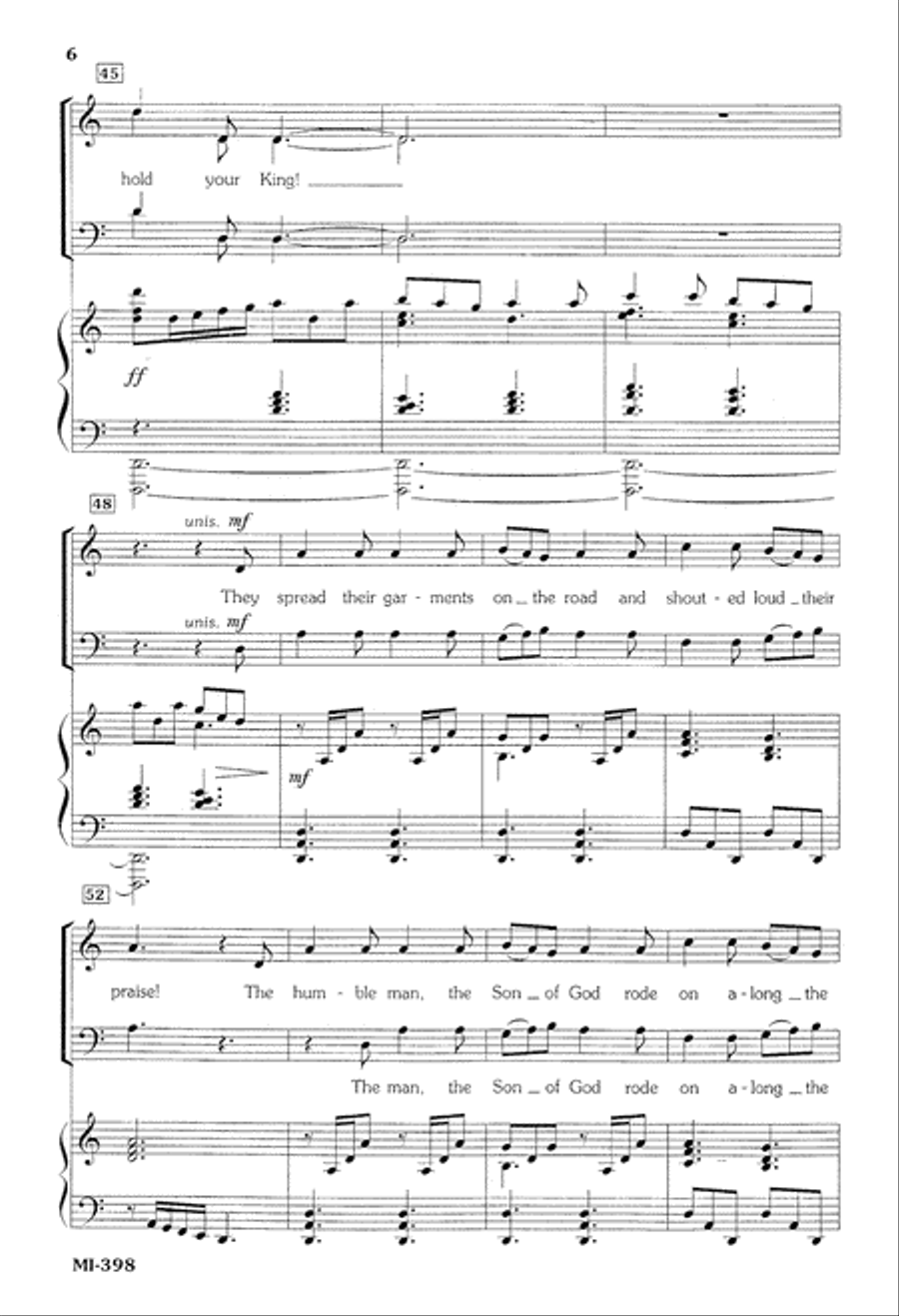 Jerusalem Behold Your King (Digital Download) 4-Part scores gallery preview page 6