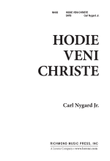 Hodie Veni Christe (Digital Download)