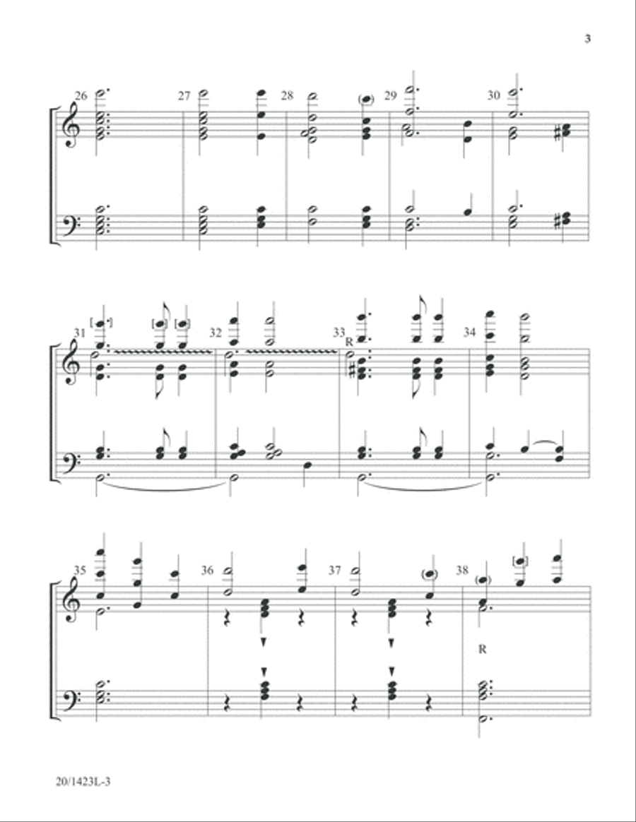 Praise God! - Handbell Part (Digital Download) 5-Octaves scores gallery preview page 3