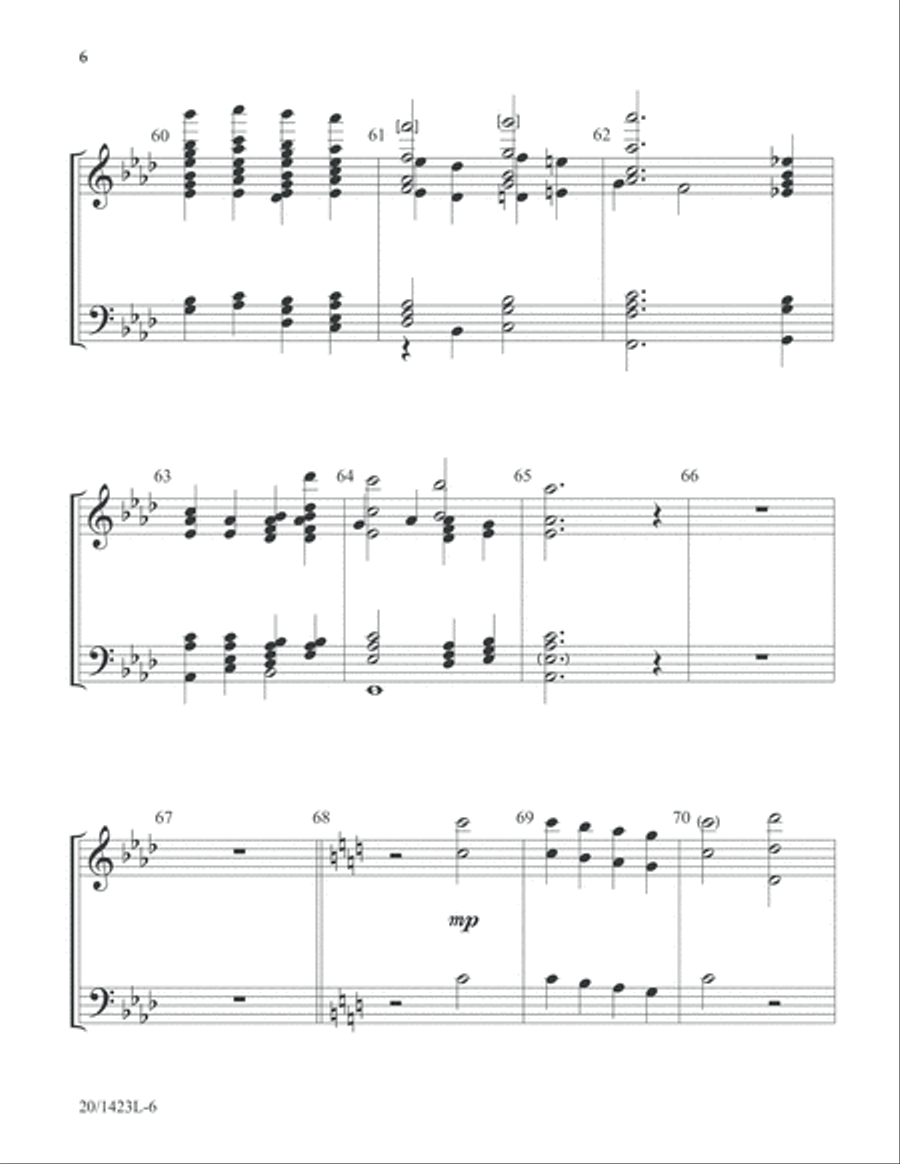 Praise God! - Handbell Part (Digital Download) 5-Octaves scores gallery preview page 6