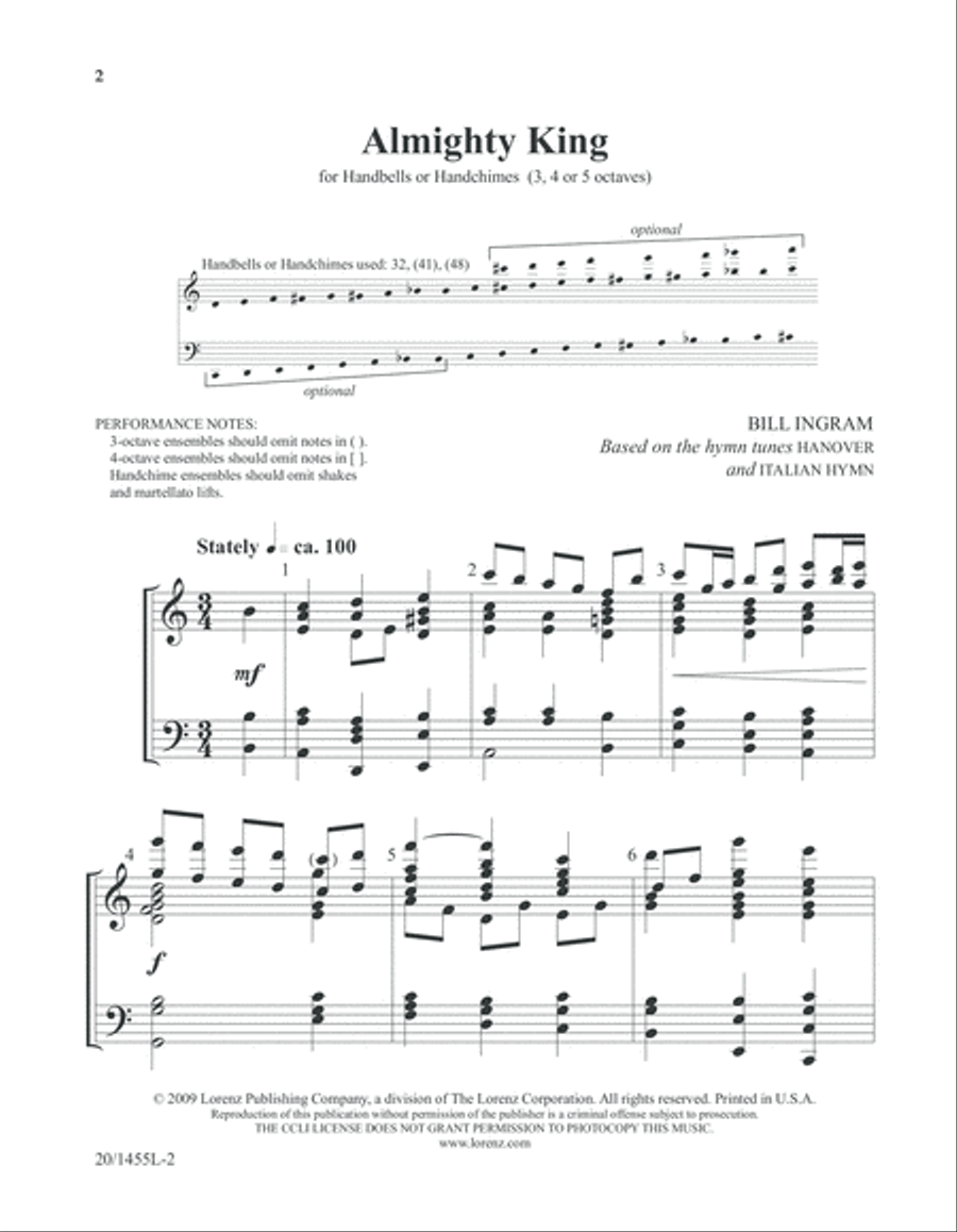 Almighty King (Digital Download) 5-Octaves scores gallery preview page 2