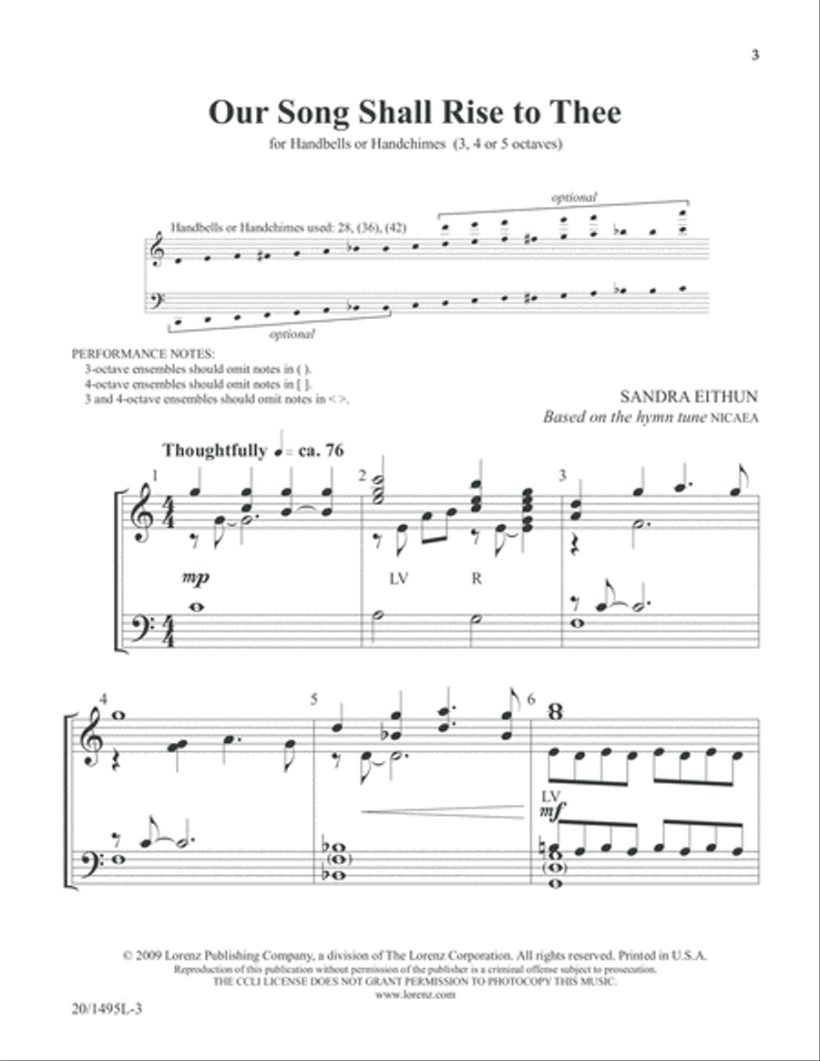 Our Song Shall Rise to Thee (Digital Download) 5-Octaves scores gallery preview page 3