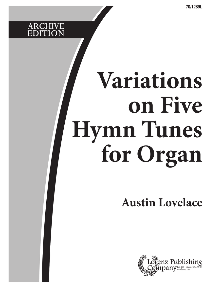 Variations on Five Hymn Tunes for Organ (Digital Download) Organ scores gallery preview page 1