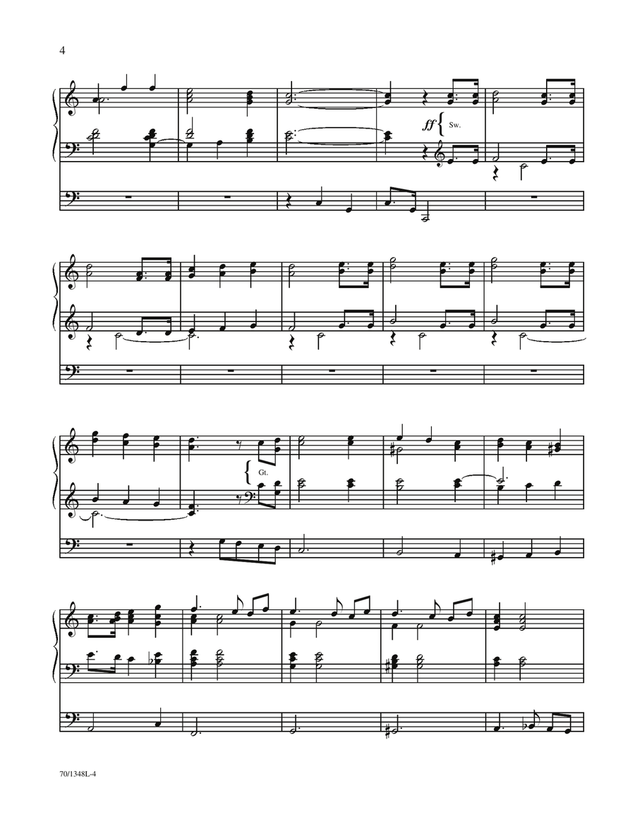 If I Be Lifted Up (Digital Download) Organ scores gallery preview page 6