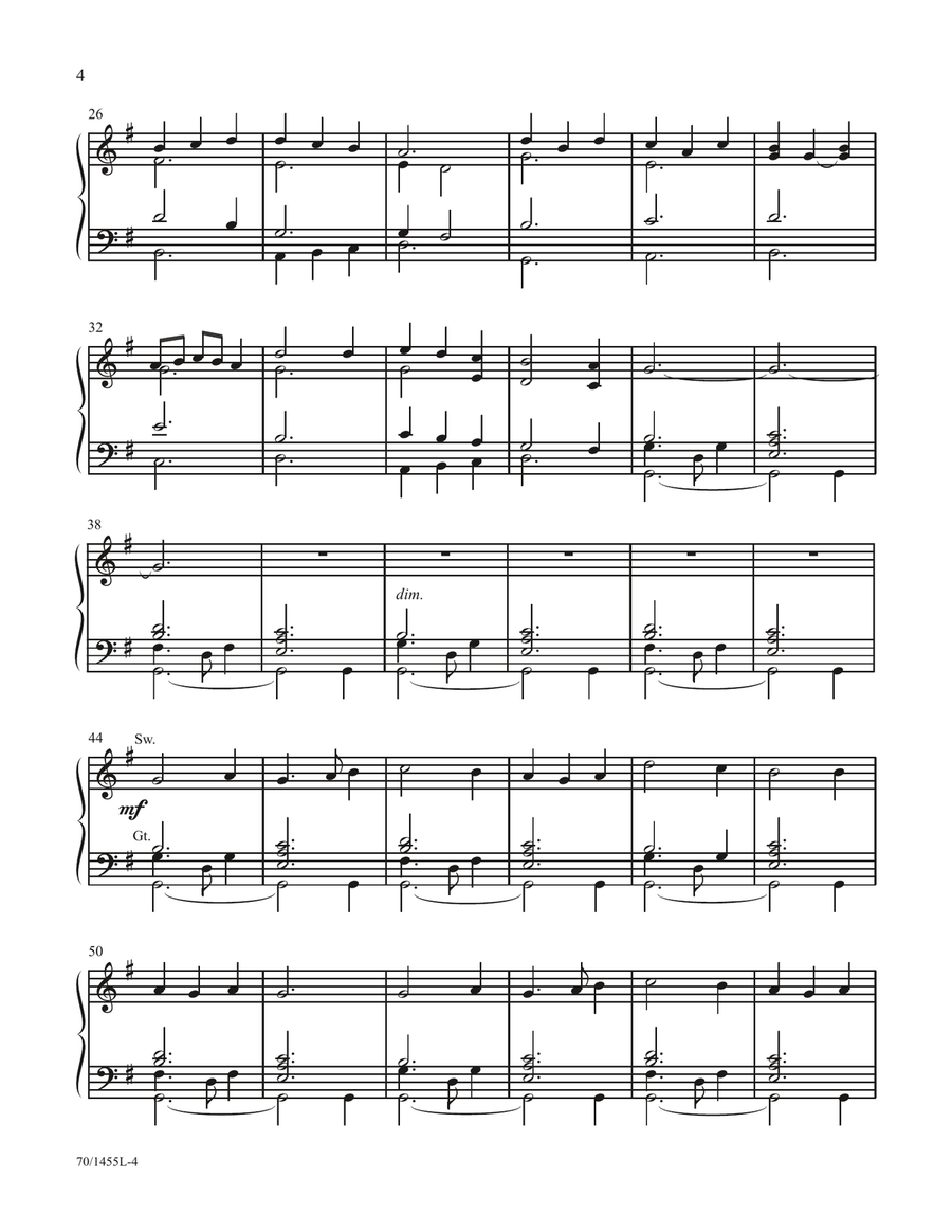 Simple Solutions for Sunday at the Organ (Digital Download) Organ scores gallery preview page 4