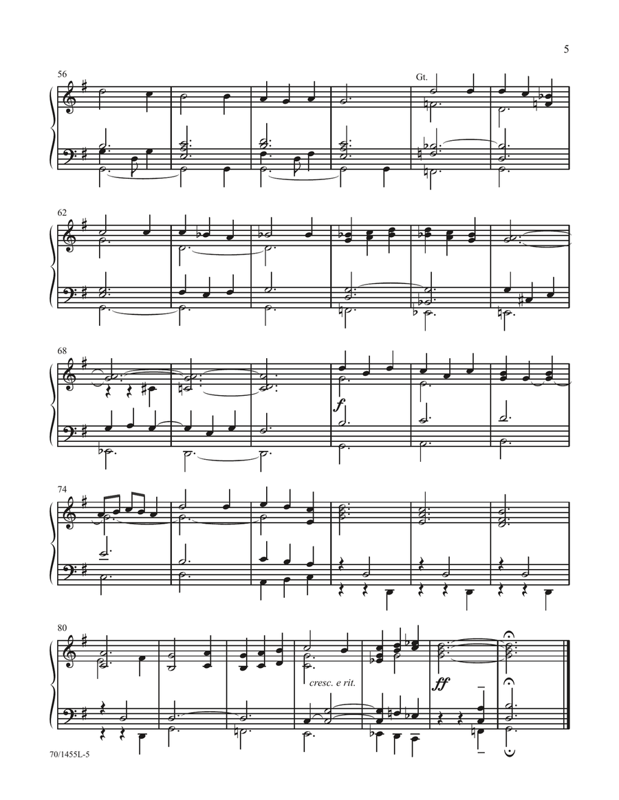 Simple Solutions for Sunday at the Organ (Digital Download) Organ scores gallery preview page 5