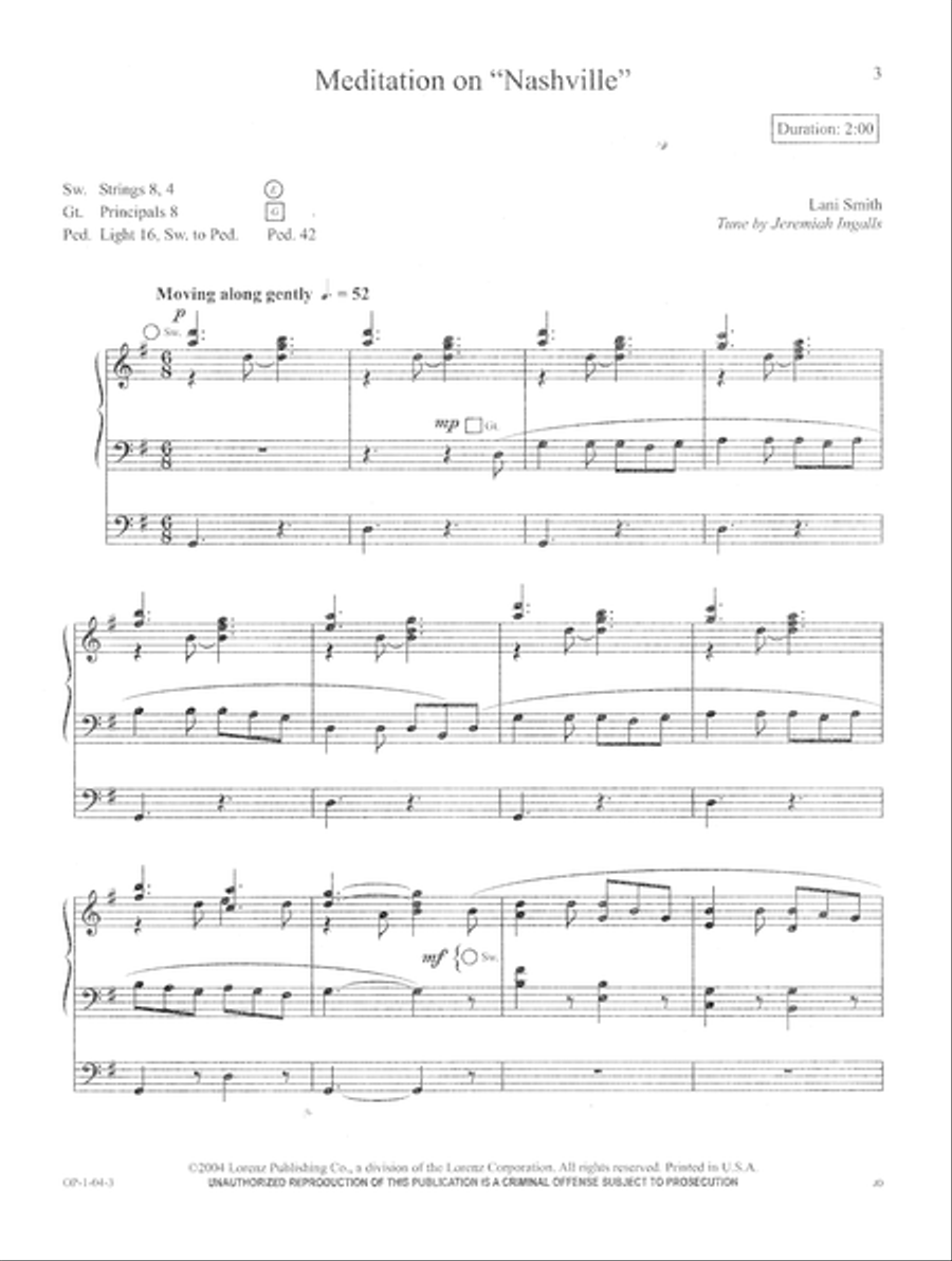 The Organist's Library, Vol. 36 (Digital Download) Organ scores gallery preview page 3