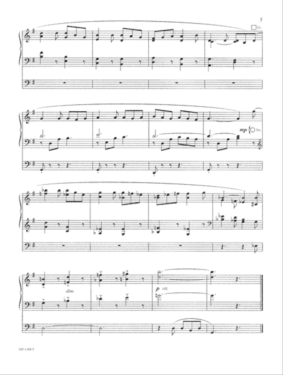 The Organist's Library, Vol. 36 (Digital Download) Organ scores gallery preview page 5