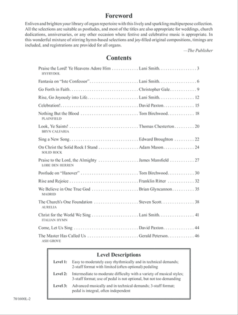 Rejoice! (Digital Download) Organ scores gallery preview page 2
