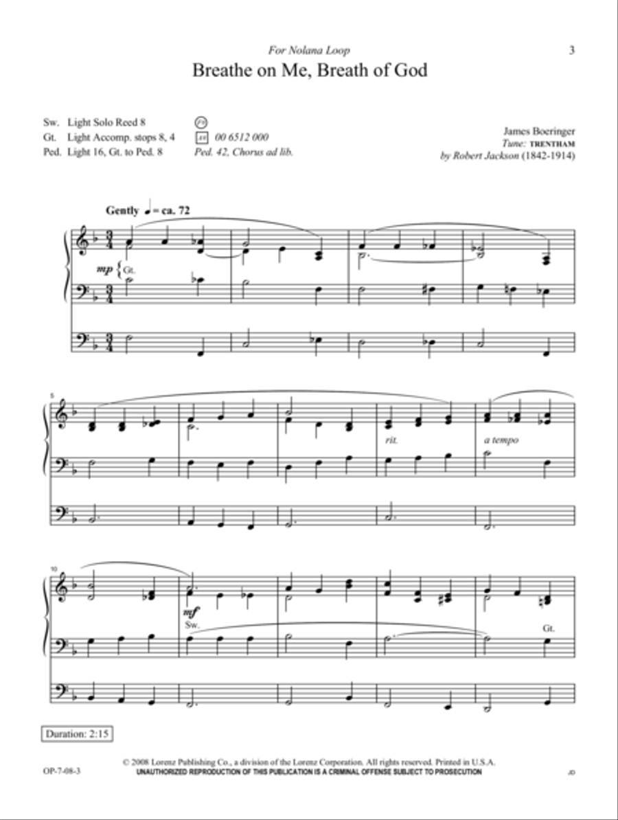 The Organist's Library, Vol. 45 (Digital Download) Organ scores gallery preview page 1