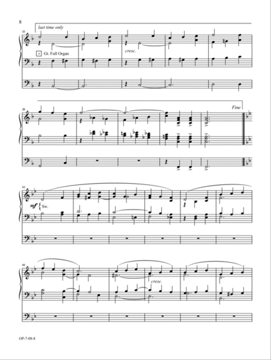 The Organist's Library, Vol. 45 (Digital Download) Organ scores gallery preview page 6
