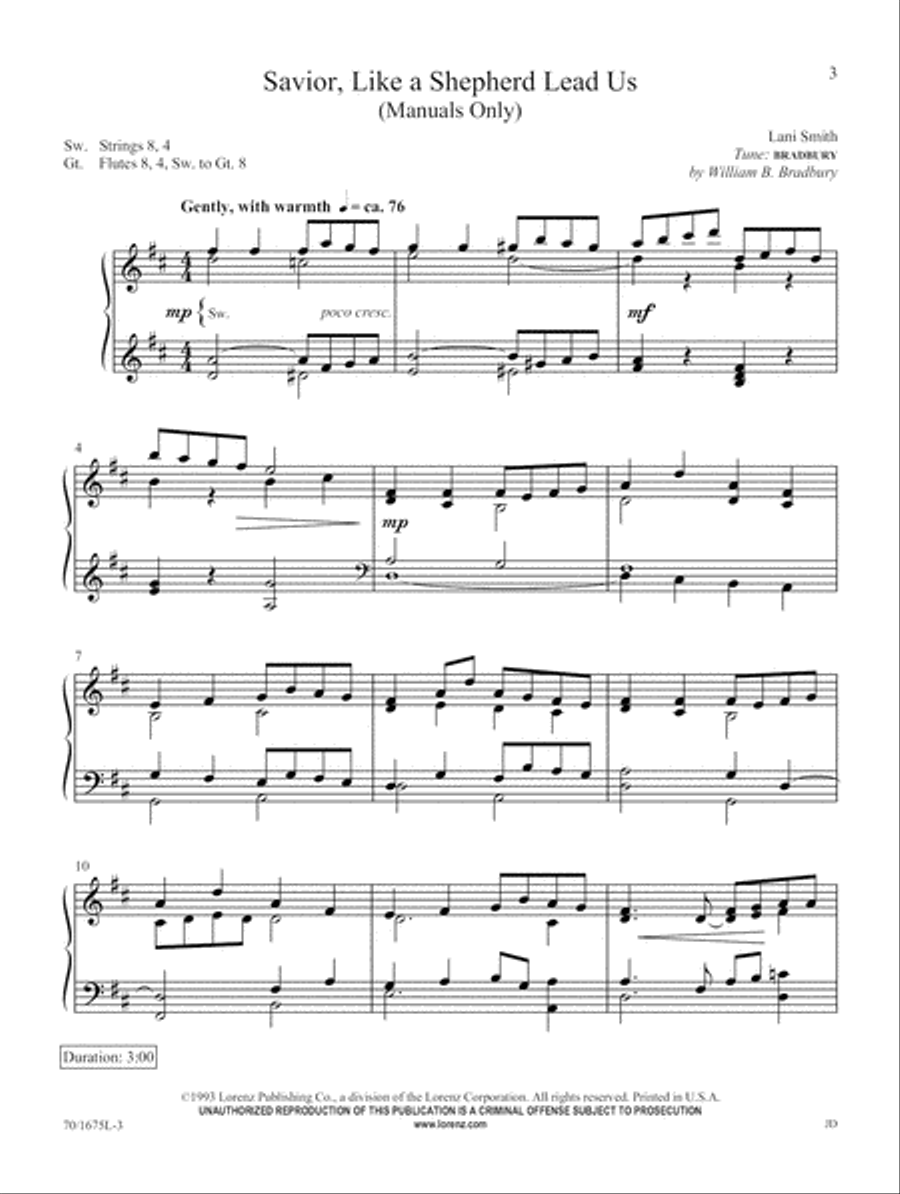 I Am Thine, O Lord (Digital Download) Organ scores gallery preview page 3