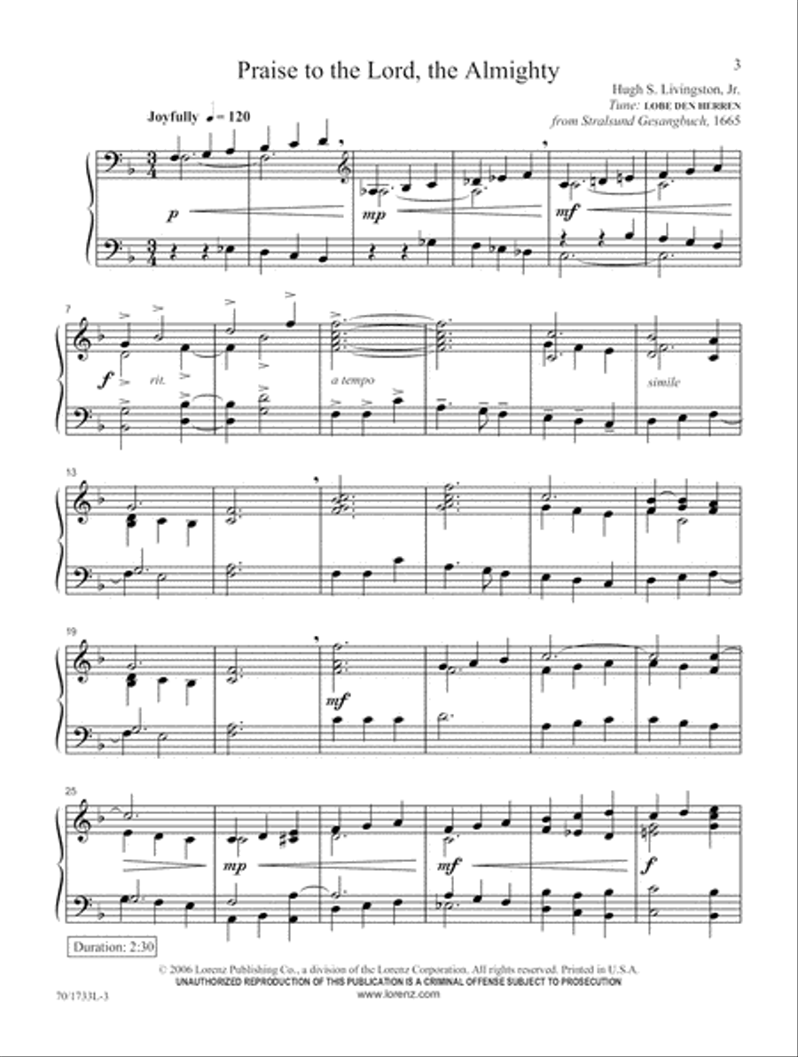 Postludes of Praise for Piano (Digital Download) Piano Solo scores gallery preview page 3