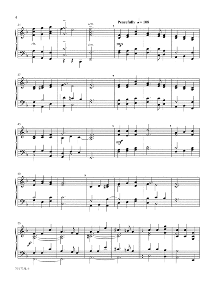 Postludes of Praise for Piano (Digital Download) Piano Solo scores gallery preview page 4