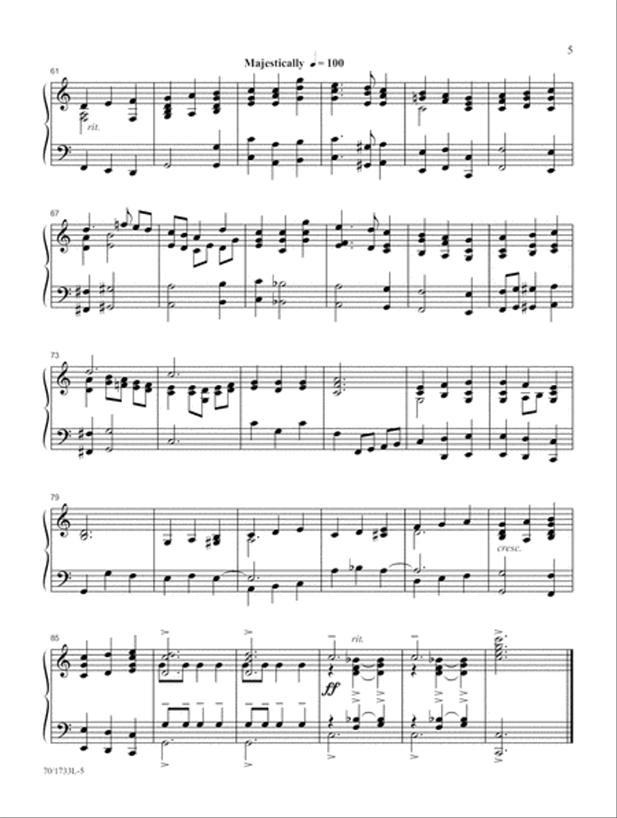 Postludes of Praise for Piano (Digital Download) Piano Solo scores gallery preview page 5