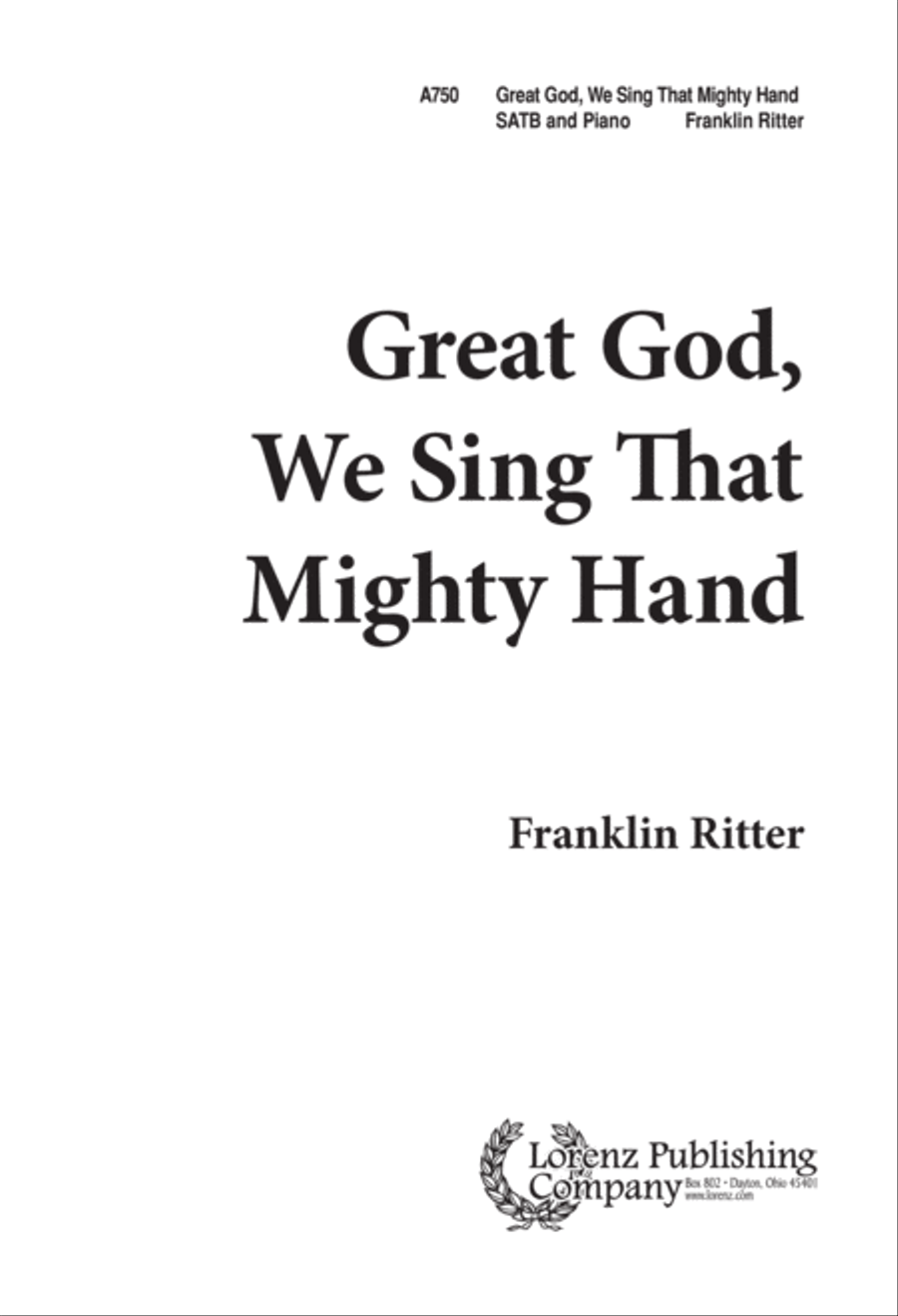 Great God, We Sing That Mighty Hand (Digital Download) 4-Part scores gallery preview page 1