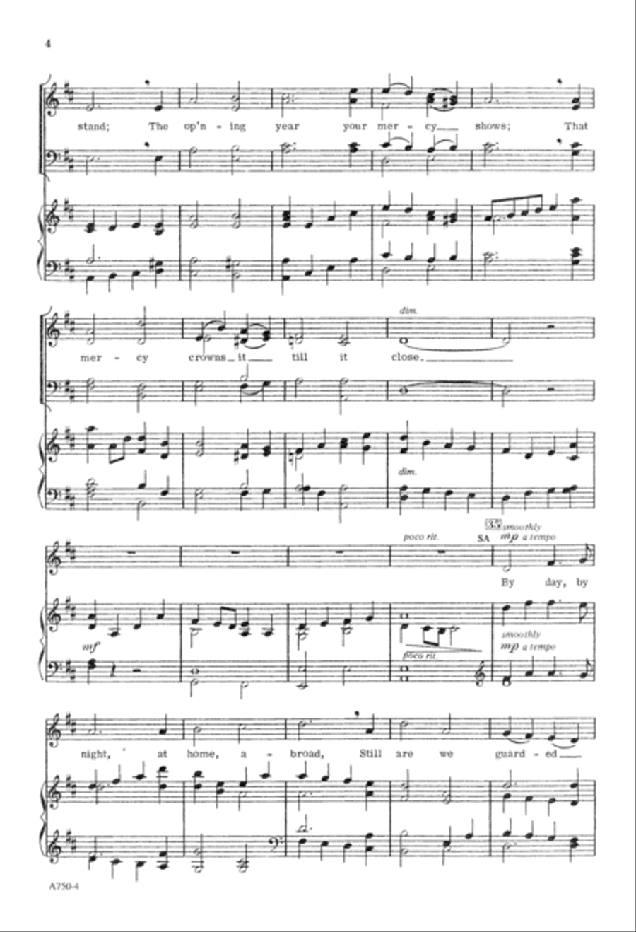 Great God, We Sing That Mighty Hand (Digital Download) 4-Part scores gallery preview page 4