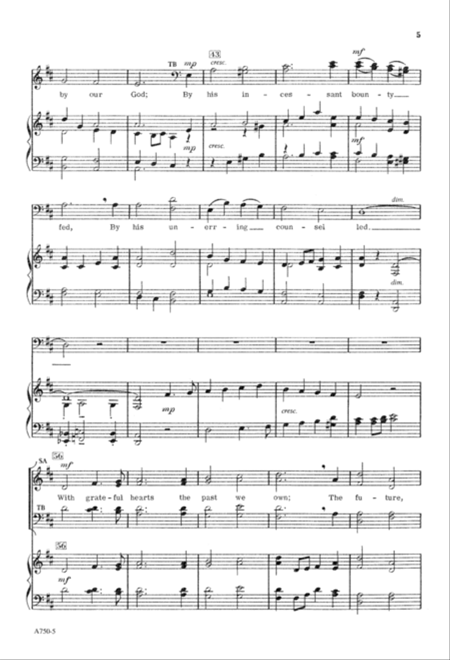 Great God, We Sing That Mighty Hand (Digital Download) 4-Part scores gallery preview page 5