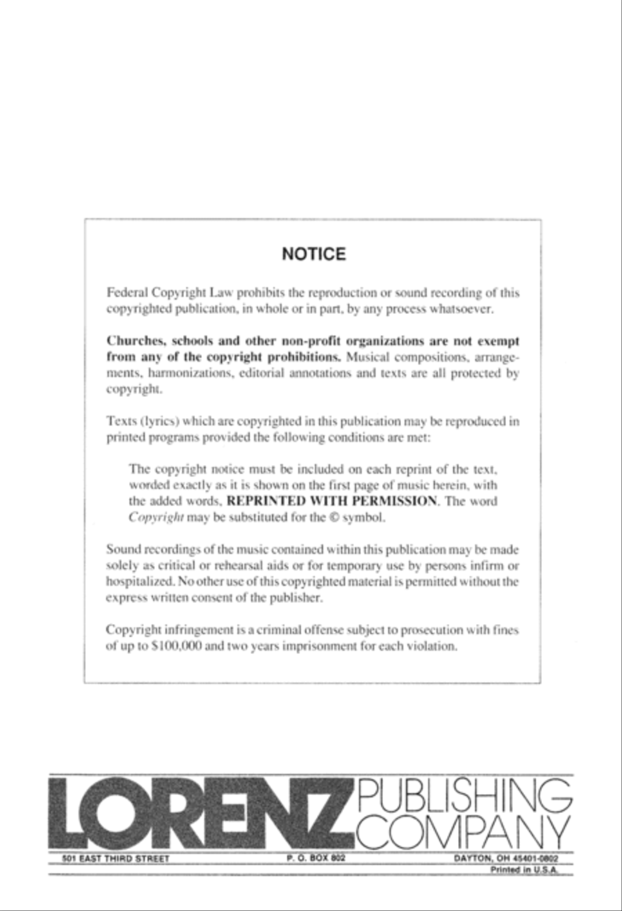 Lord, I Want to be a Christian (Digital Download) 4-Part scores gallery preview page 8