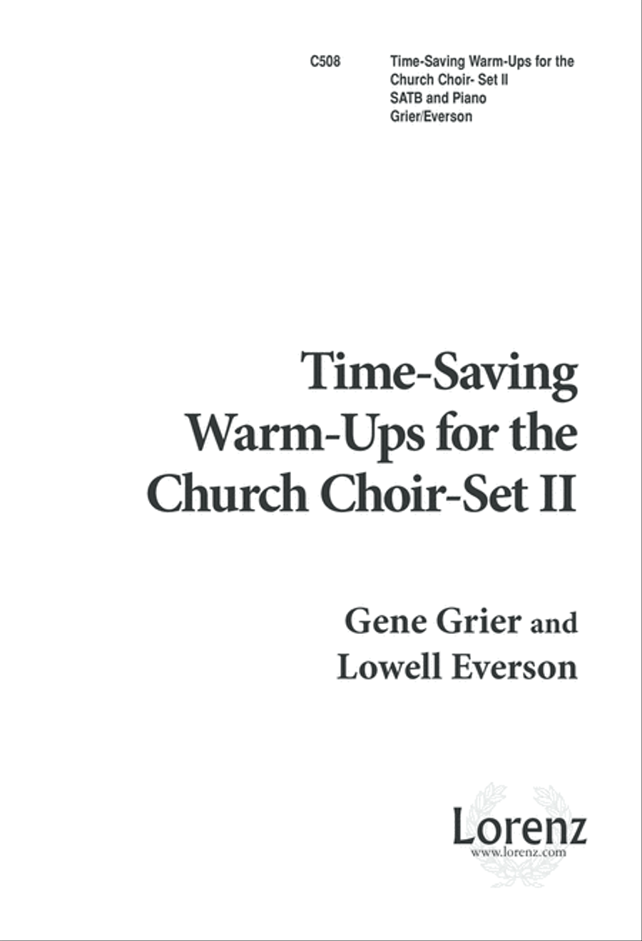Practical Time-Saving Warm-Ups - Church Choir Set II (Digital Download) 4-Part scores gallery preview page 1