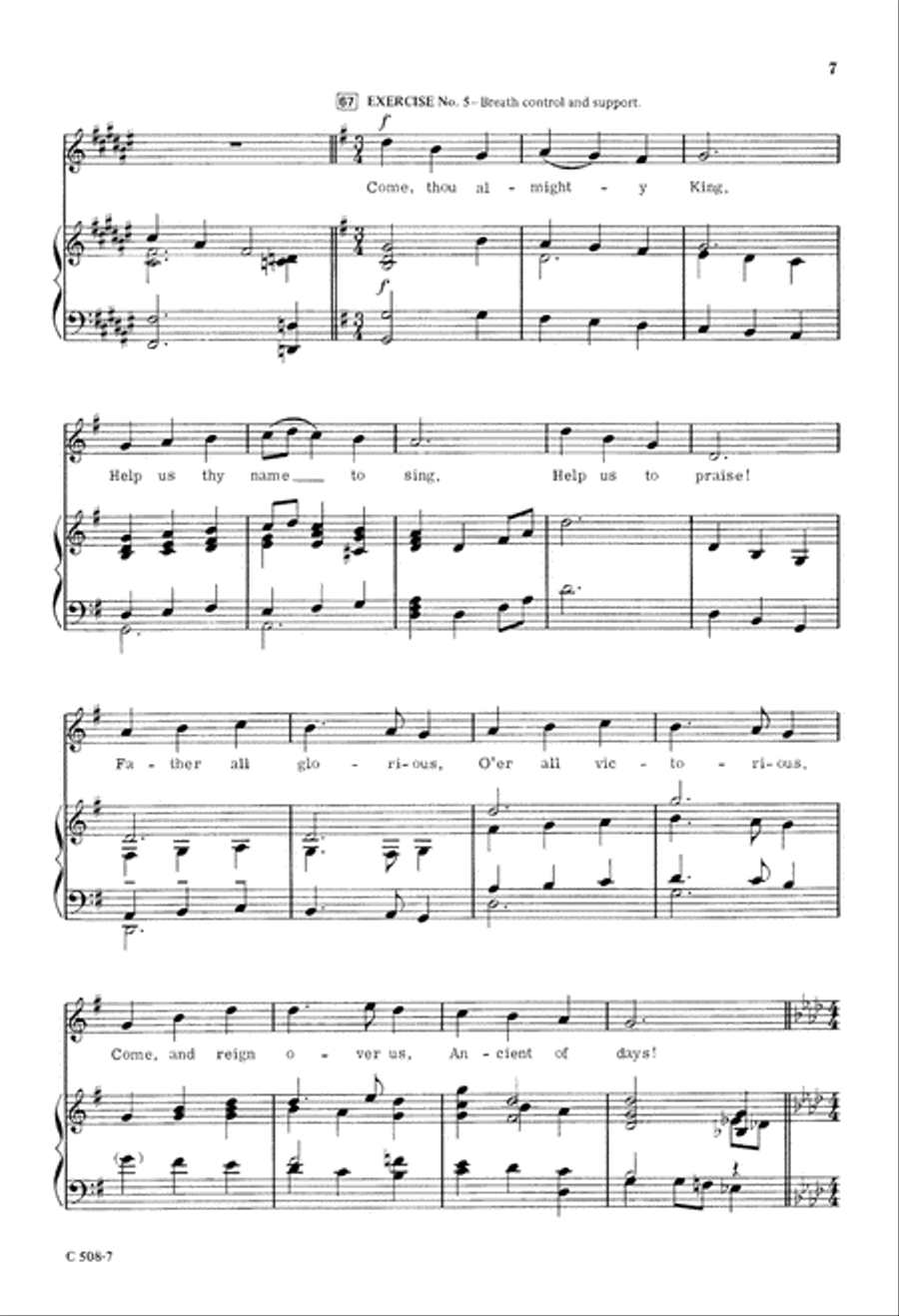 Practical Time-Saving Warm-Ups - Church Choir Set II (Digital Download) 4-Part scores gallery preview page 7