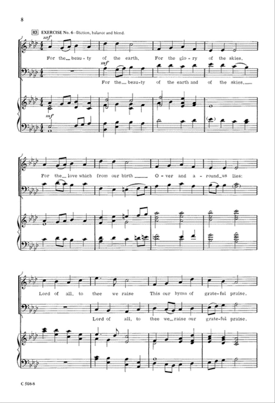Practical Time-Saving Warm-Ups - Church Choir Set II (Digital Download) 4-Part scores gallery preview page 8