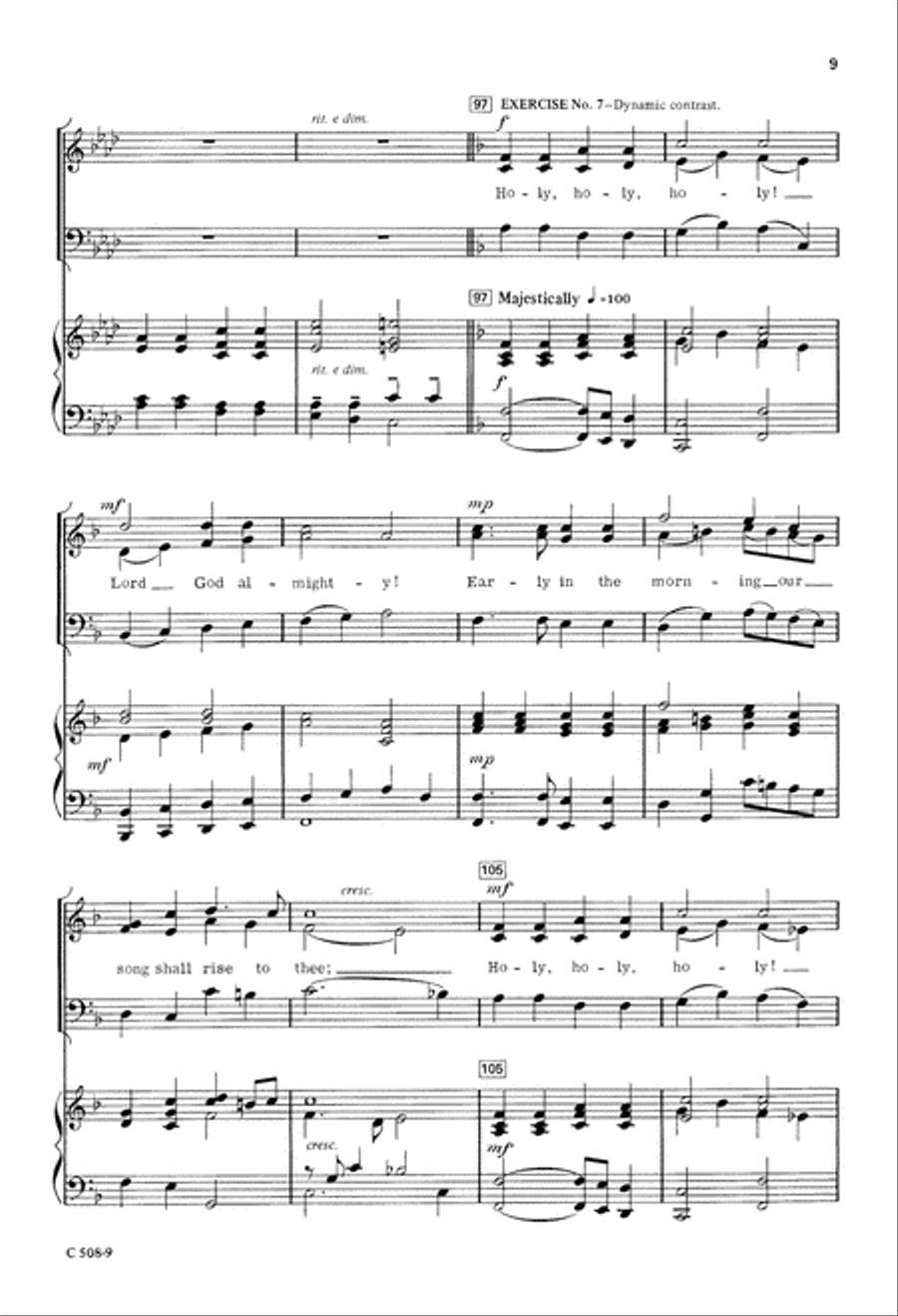 Practical Time-Saving Warm-Ups - Church Choir Set II (Digital Download) 4-Part scores gallery preview page 9